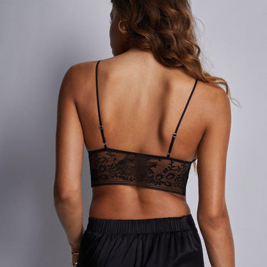 Midnight Whisper non-wired silk bra