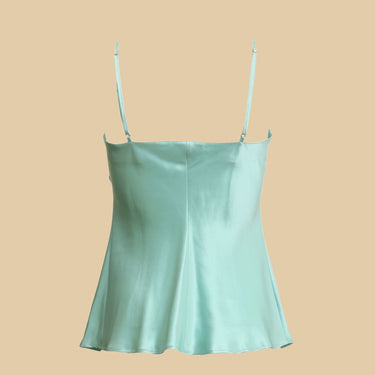 Marjolaine Soie Unie Odon camisole silke azur/mint Blå 2