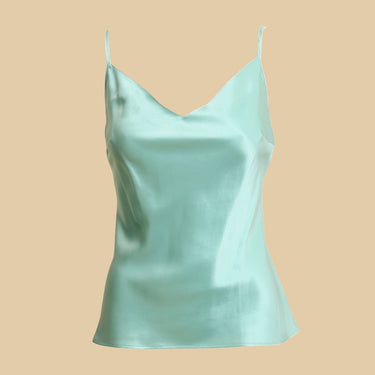 Marjolaine Soie Unie Odon camisole silke azur/mint Blå 1