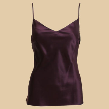 Marjolaine Soie Unie Odon camisole silke cassis Lilla 1