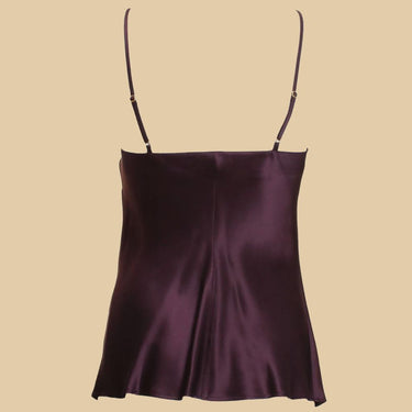 Marjolaine Soie Unie Odon camisole silke cassis Lilla 2