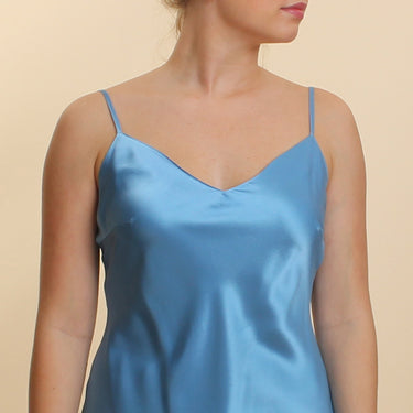 Marjolaine Soie Unie Odon camisole silke bleuet Blå 1