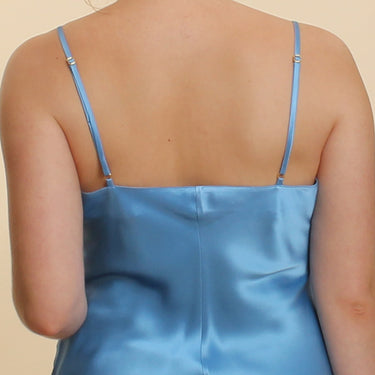 Marjolaine Soie Unie Odon camisole silke bleuet Blå 2