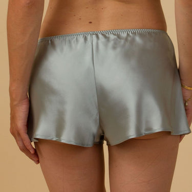 Marjolaine Soie Unie silke shorts trusser brume Blå 2