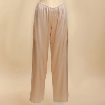 Marjolaine Soie Unie loungewear lange bukser silke sable Beige 1