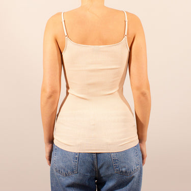 Oscalito cotton rib spaghetti strap