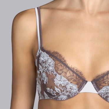 Andres Sarda Georgette bh fuld skĂĄl smoke GrĂĄ 3