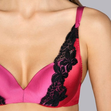 Andres Sarda Michelangelo bh vatteret dybt V wild berries pink orange 2