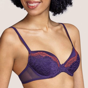 Andres Sarda Margaret bh vatteret dybt V evening blue BlĂĄ 2