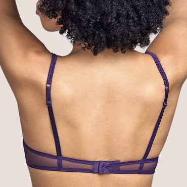 Andres Sarda Margaret bh vatteret dybt V evening blue BlĂĄ 3