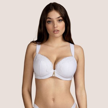 Andres Sarda Dion vatteret bh dybt V white Hvid 4