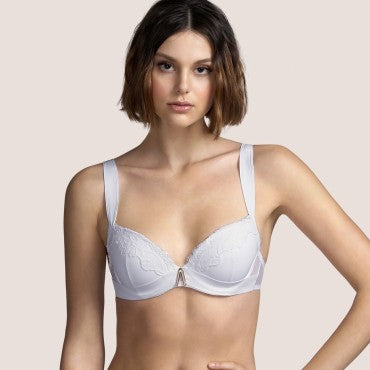 Andres Sarda Dion vatteret bh dybt V white Hvid 6