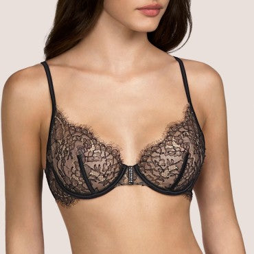Andres Sarda Relang bh trekvart skål black Sort 1