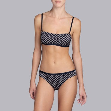 Andres Sarda Wakaya bikinitop stropløs vatteret black Sort 2