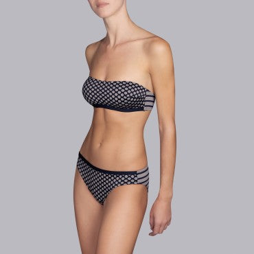 Andres Sarda Wakaya bikinitop stropløs vatteret black Sort 3