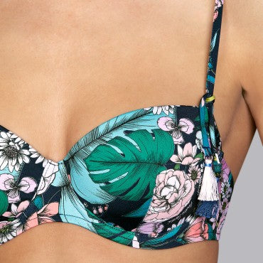 Andres Sarda Shelter bikinitop med bøjle vatteret romantic garden Multi 2