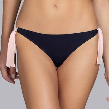 Andres Sarda Belle lav bikinitrusse bindebånd onyx Grå 1