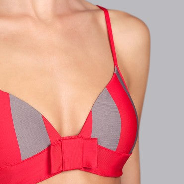 Andres Sarda Azura bikinitop trekant vatteret fun red Rød 4