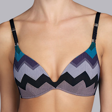 Andres Sarda Musha bikinitop trekant vatteret silver GrĂĄ 1