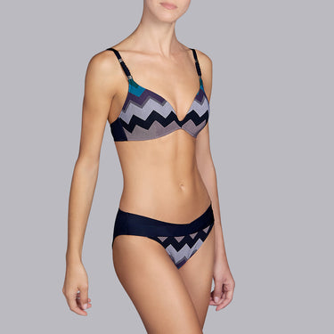 Andres Sarda Musha bikinitop trekant vatteret silver Grå 3