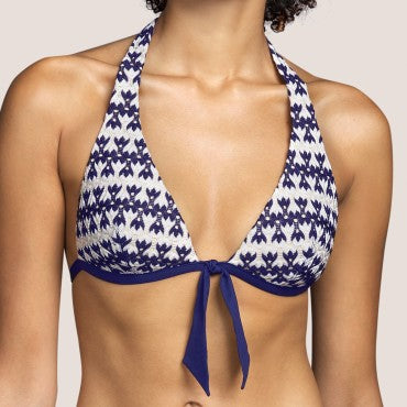 Andres Sarda Imagine bikinitop vatteret trekant marine swim BlĂĄ 1