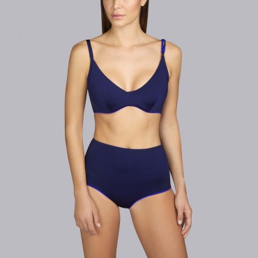 Andres Sarda Boheme bikinitop med bøjle fuld skål night sky Blå 2