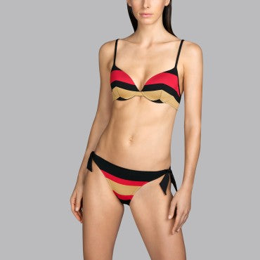 Andres Sarda Pop lav bikinitrusse bindebånd flame Rød 2