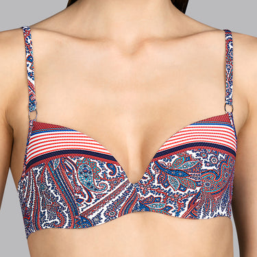 Andres Sarda Power bikinitop med bøjle vatteret paisley Multi 1