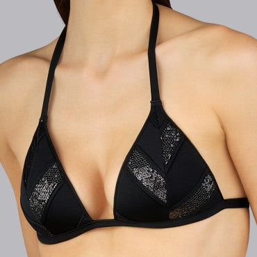 Andres Sarda Moon bikinitop vatteret black Sort 1