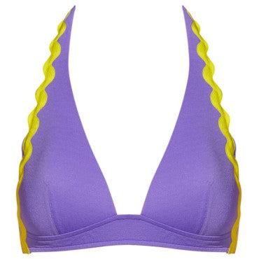 Andres Sarda Drew bikinitop vatteret trekant lavender Lilla 3