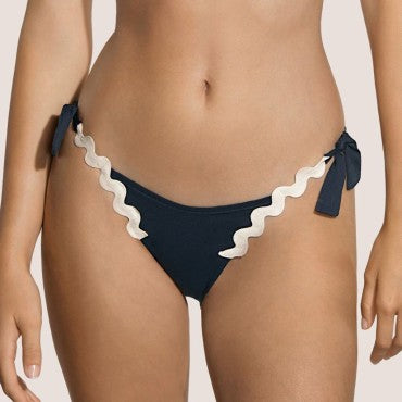 Andres Sarda Drew lav bikinitrusse bindebånd navy blue Blå 1