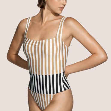 Andres Sarda Perriand badedragt skĂĄle vatteret sand Beige 1