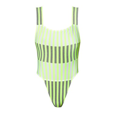 Andres Sarda Perriand special badedragt med skrå benudskæring neon yellow Gul 4