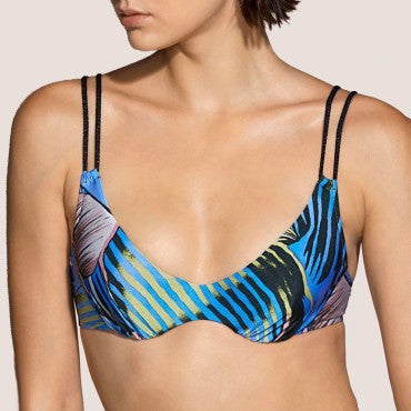 Andres Sarda Mahony bikinitop med bøjle blue Blå 1