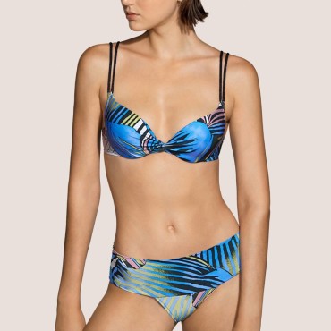 Andres Sarda Mahony bikinitop med bøjle vatteret blue Blå 2