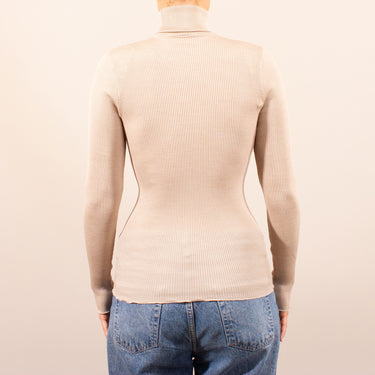 Costina rib T-Shirt turtleneck long sleeve