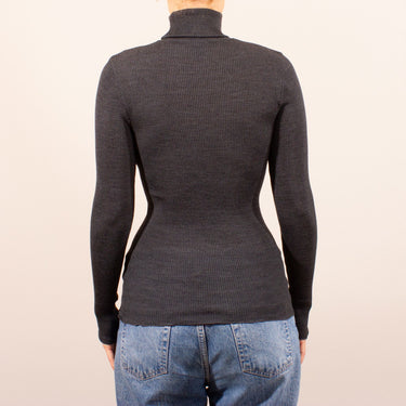 Costina rib T-Shirt turtleneck long sleeve