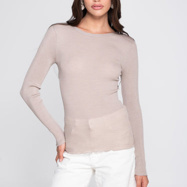 Lana Seta rib uld/silke T-Shirt
