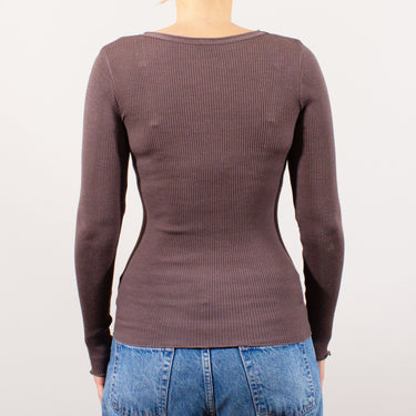 Lana Seta T-Shirt rund hals uld/silke rib