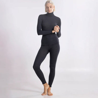 Lana Seta Leggings uld/silke rib