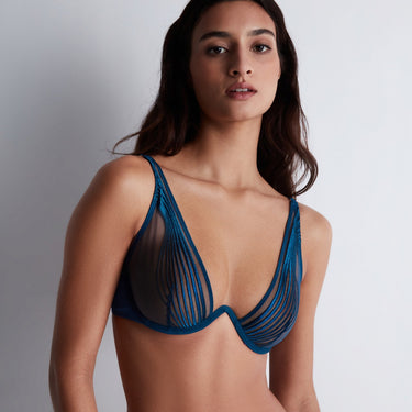 Aubade Sumptuous Waves speciel bh trekant imperial blue Blå 1