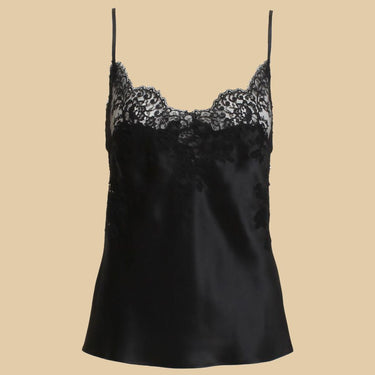 Marjolaine Silke top med blonde black Sort 1