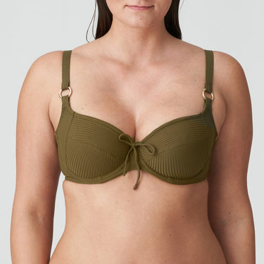 PrimaDonna Swim Sahara bikinitop med bøjle fuld skål olive Grøn 1