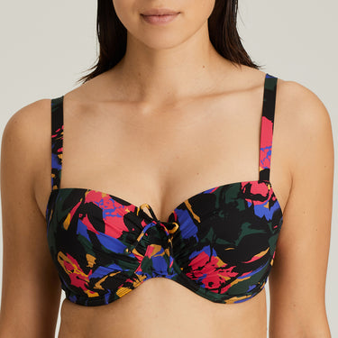 PrimaDonna Swim Oasis bikinitop med bøjle vatteret black cactus Sort 1