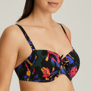 PrimaDonna Swim Oasis bikinitop med bøjle vatteret black cactus Sort 3