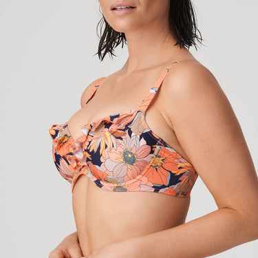 PrimaDonna Swim Melanesia bikinitop med bøjle coral flower Lyserød 1