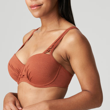 PrimaDonna Swim Manuia bikinitop med bøjle vatteret balconet burnt amber Orange 3