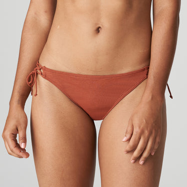 PrimaDonna Swim Manuia lav bikinitrusse bindebånd burnt amber Orange 2