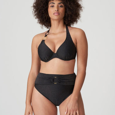 PrimaDonna Swim Solta bikinitop med bøjle vatteret dybt V black Sort 5