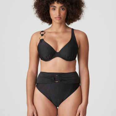 PrimaDonna Swim Solta bikinitop med bøjle vatteret dybt V black Sort 7